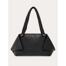 Folded Shoulder Bag (L) - Ladies - Black