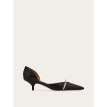 Mini Bow Mid Heel Pump - Ladies - Black
