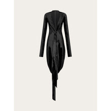 Sequin Dress With Knot Detail - Ladies - Black