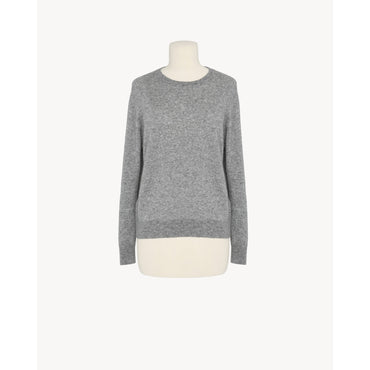 PULL COL ROND CACHEMIRE SOIE G - GRIS CHINE