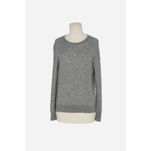 Pull Round Collar Cachemire Soie - Gris Chine Clair
