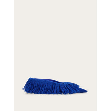 Fringed Eva Mule - Ladies - Klein Blue