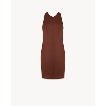 Robe Duchesse Stretch - Marron