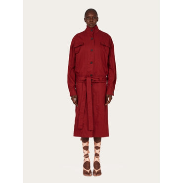 Duster Coat - Ladies - College Red