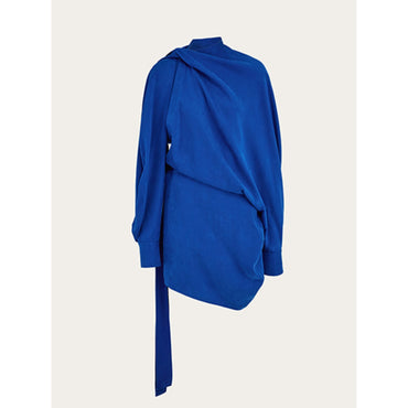 Asymmetric Mini Dress - Ladies - Klein Blue