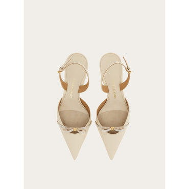 Bridal - Slingback With Mini Bow - Ladies - Mascarpone