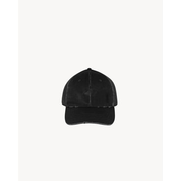 WASHED DENIM 6P CAP WITH YSL E - NERO/NERO