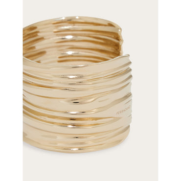Draped Bangle - Size L - Ladies - Gold