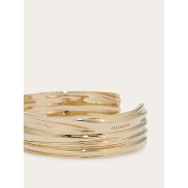 Draped Bangle - Size L - Ladies - Gold