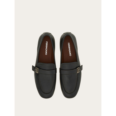 Hug Buckle Loafer - Men - Black