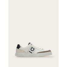 Low-Top Sneaker With Gancini Detail - Men - White/Cement