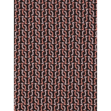 Gancio Squiggle Jacquard Tie - Men - Black/Pink