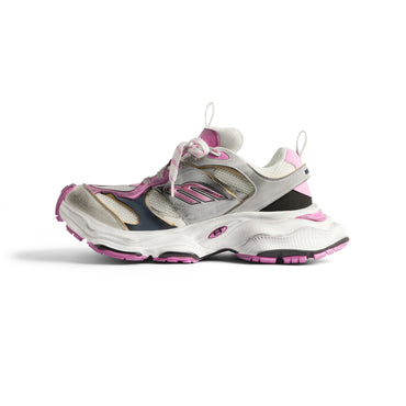 Cargo Reduced Suede/Mesh - Grey/White/Pink