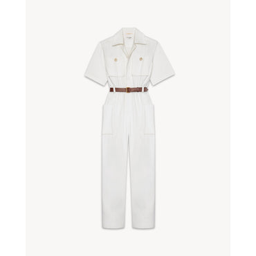 COMBINAISON GABARDINE COTON CE - BLANC
