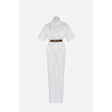 COMBINAISON GABARDINE COTON CE - BLANC
