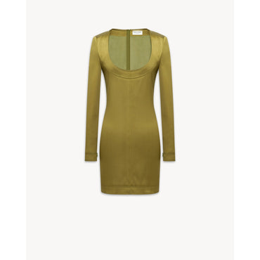 ROBE DUCHESSE STRETCH - VERT KAKI