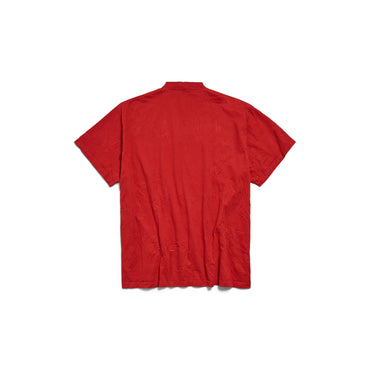 Oversized T-Shirt - Red/White