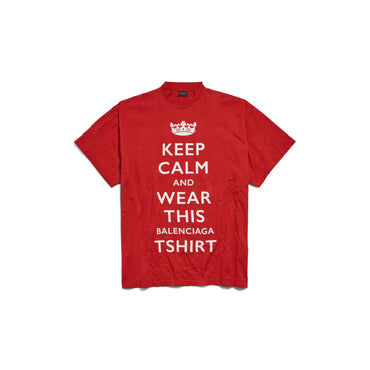 Oversized T-Shirt - Red/White