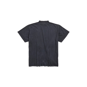 Oversized T-Shirt - Washed Black/White