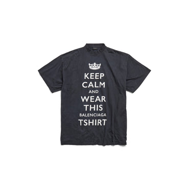 Oversized T-Shirt - Washed Black/White