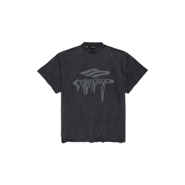 Oversized T-Shirt - Faded Wash Blck/Anth
