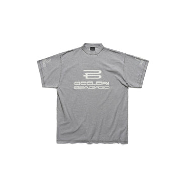 Inside Out T-Shirt - Heather Grey/White