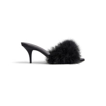 Boudoir Sandal M70 Feathers - Black - Women