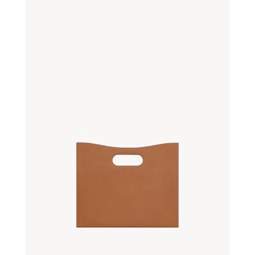 YSL BO JUNON TOTE W_MASOIL C/C - BRICK/EBONY DK