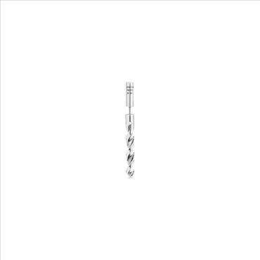 City Drill Earring P - Silver