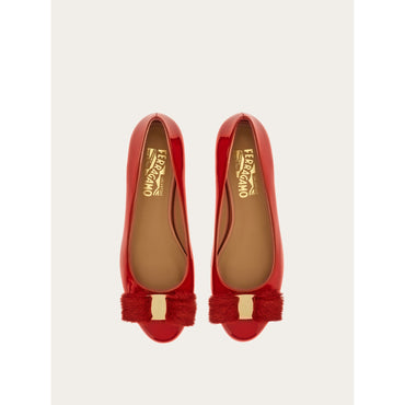 Vara Ballet Flat - Ladies - Flame Red