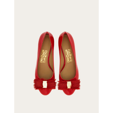 Vara Block Heel Pump - Ladies - Flame Red