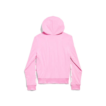 Small Zip-Up Hoodie - Light Pink/White