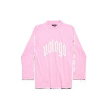 L/S Fitted T-Shirt - Light Pink/White