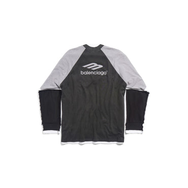 Hybrid Large Sweater - Black/White/Grey