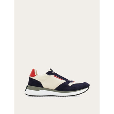 Low Cut Sneaker - Men - White/Navy/Red
