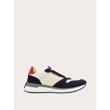 Low Cut Sneaker - Men - White/Navy/Red