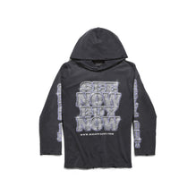 L/S Hooded T-Shirt - Faded Black