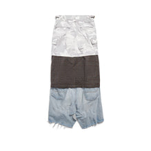 Maxi Layered Cargo Skirt - Light Grey