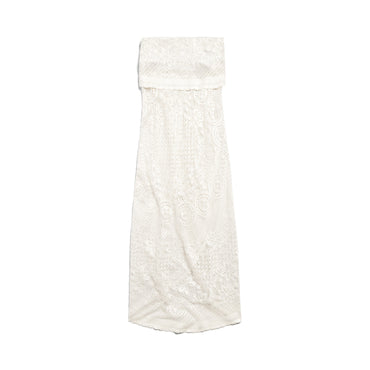 Upcycled Tablecloth Dress - Ecru