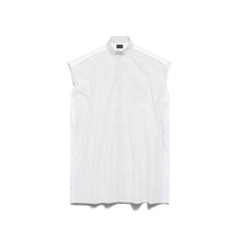 Sleeveless Hybrid Shirt Dress - Dirty White