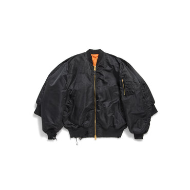 Double Sleeve Bomber - Black