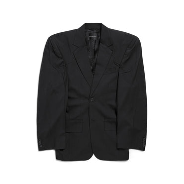 Cut Away Boxy Jacket - Black
