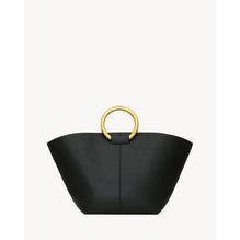 YSL BO PANIER W_SYRAH CALF C/ - NERO/LIGHT BRONZE