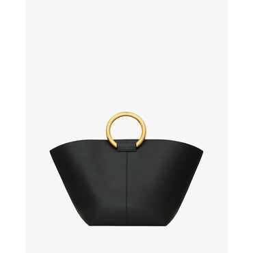 YSL BO PANIER W_SYRAH CALF C/ - NERO/LIGHT BRONZE