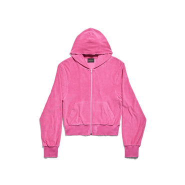 Fitted Tracksuit Jacket - Dark Pink
