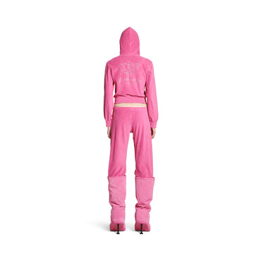 Fitted Tracksuit Jacket - Dark Pink