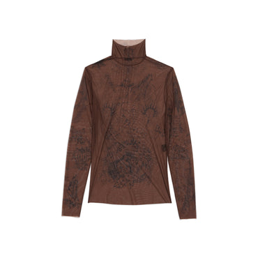 Tatoo L/S Top - Dark Brown