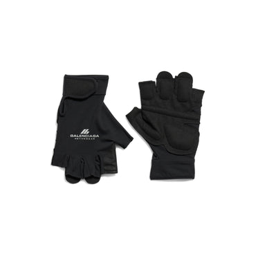 Open Finger Gloves - Black/Reflective