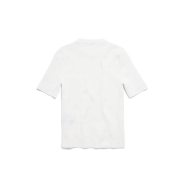 S/S Cropped Sweater - White