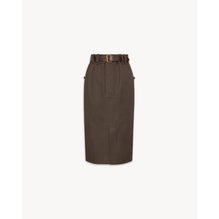 FIELD SKIRT BELT POWEL / PT + - DARK BROWN